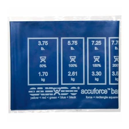 Fabrication Enterprises CanDo AccuForce Exercise Band, Blue, 48L Band 1462706